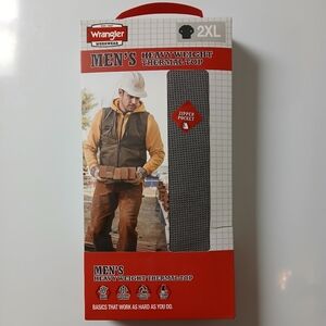 Wrangler Men's Black Thermal Top with Zipper Pocket